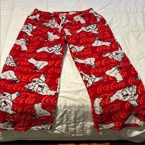 Coca Cola Red Polar Bear Kids Pajama Bottoms